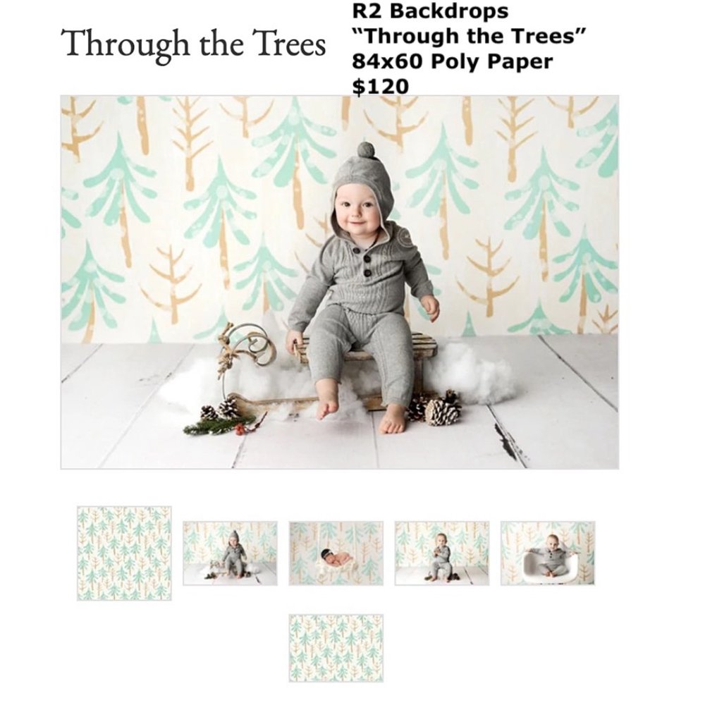 R2 Backdrops Professional Background for Photography "Through The Trees" 84x60